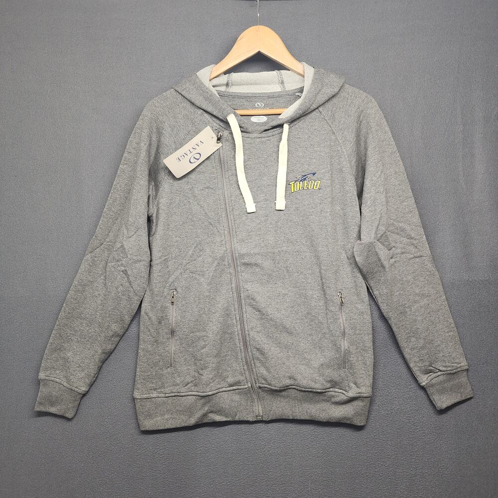 University of Toledo Rockets Hoodie Sweatshirt Grey Womens Small Vantage NEW